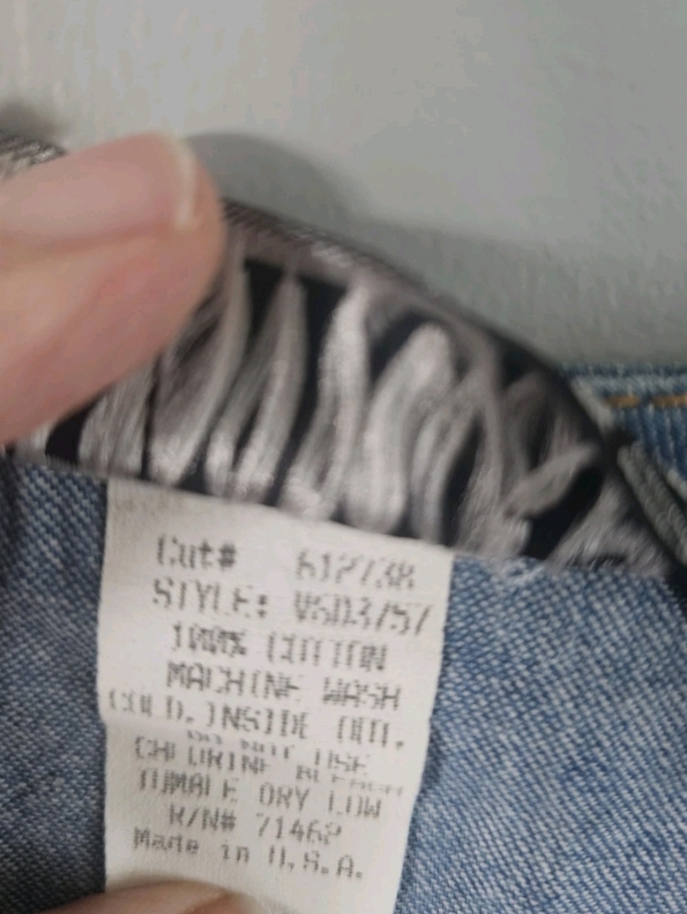 Vintage Denim Tie Back Midi Baby Doll Dress Sz 3 Switch USA Small Cottagecore - Picture 3 of 5